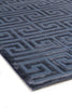 Exquisite Rugs Metro Velvet 5161 Blue Area Rug Corner Image