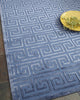 Exquisite Rugs Metro Velvet 5161 Blue Area Rug Lifestyle Image Feature