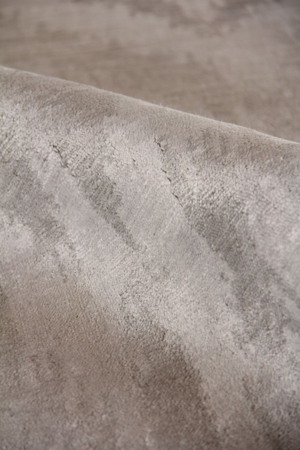 Exquisite Rugs Bamboo Silk 5162 Light Silver/Gray Area Rug Lifestyle Image Feature
