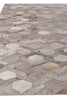 Exquisite Rugs Natural Hide 5167 Silver Area Rug Closeup Image