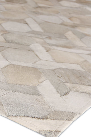 Exquisite Rugs Natural Hide 5168 Ivory Area Rug Corner Image