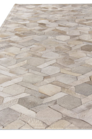 Exquisite Rugs Natural Hide 5168 Ivory Area Rug Closeup Image