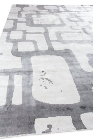 Exquisite Rugs Koda 5179 Ivory/Silver Area Rug Closeup Image