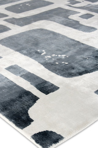 Exquisite Rugs Koda 5181 Denim/Ivory Area Rug Corner Image