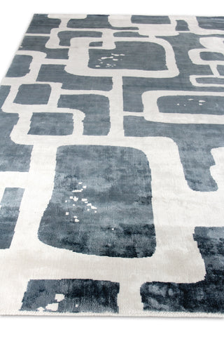 Exquisite Rugs Koda 5181 Denim/Ivory Area Rug Closeup Image
