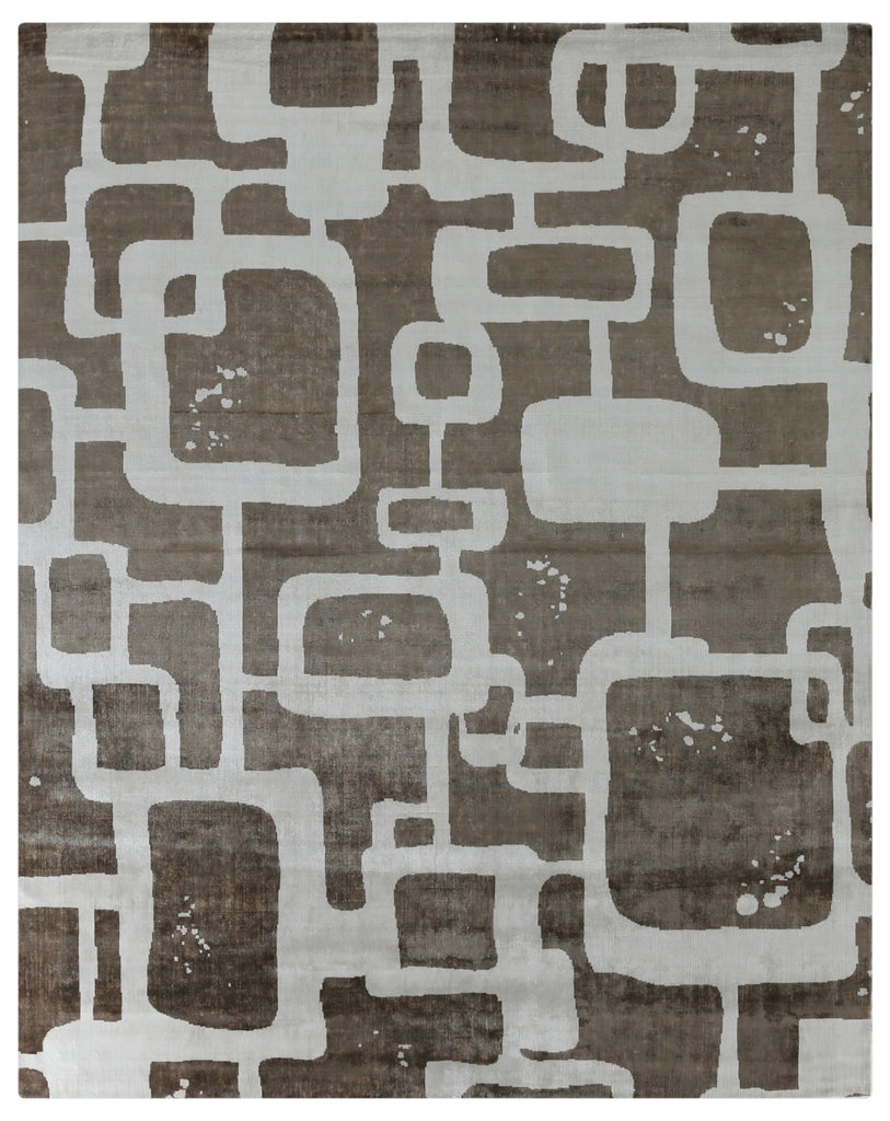 Exquisite Rugs Koda 5183 Brown/Silver Area Rug main image