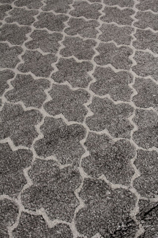 Exquisite Rugs Lux Look 5188 Gray Area Rug Closeup Image