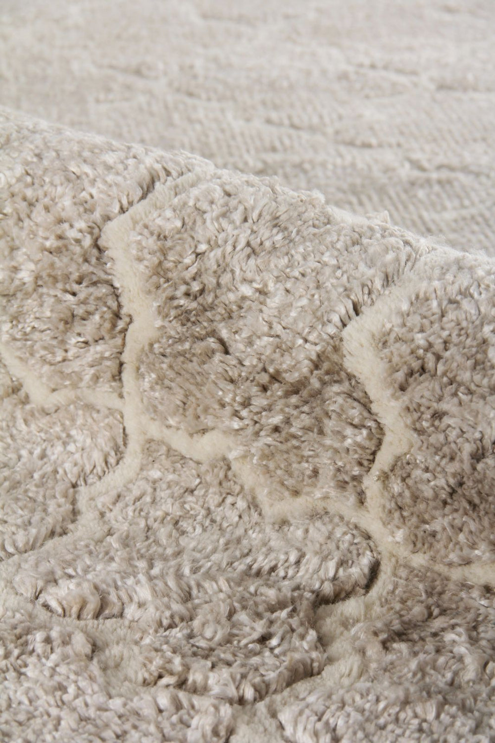 Exquisite Rugs Lux Look 5190 Beige Area Rug Lifestyle Image Feature