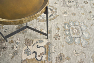 Exquisite Rugs Museum 5198 Pewter Area Rug Lifestyle Image Feature