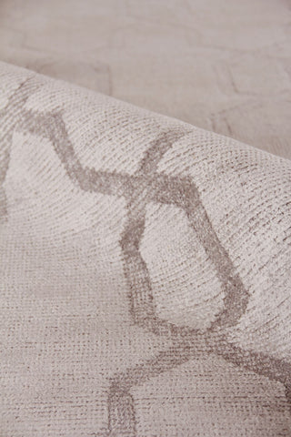 Exquisite Rugs Samara 5222 Light Silver Area Rug Closeup Image