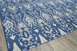 Exquisite Rugs Sarasota 5251 Navy/Gray Area Rug Corner Image