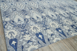 Exquisite Rugs Sarasota 5252 Gray/Light Blue Area Rug Corner Image