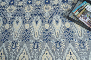 Exquisite Rugs Sarasota 5252 Gray/Light Blue Area Rug Detail Image