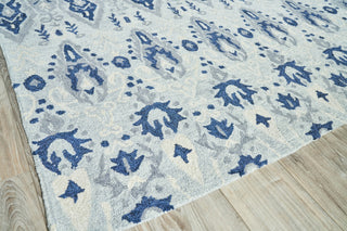 Exquisite Rugs Sarasota 5253 Light Blue/Gray Area Rug Corner Image