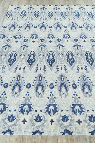 Exquisite Rugs Sarasota 5253 Light Blue/Gray Area Rug Closeup Image