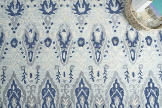 Exquisite Rugs Sarasota 5253 Light Blue/Gray Area Rug Detail Image