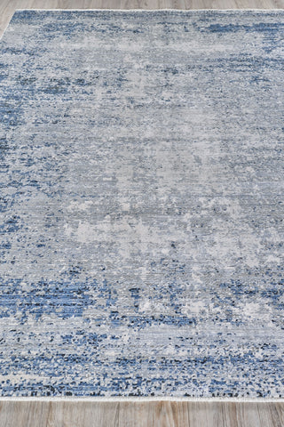Exquisite Rugs Intrigue 5260 Gray/Navy/Blue Area Rug by The Met Closeup Image