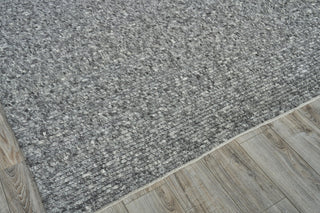 Exquisite Rugs Kaza 5301 Charcoal/Gray Area Rug Corner Image