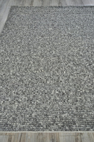 Exquisite Rugs Kaza 5301 Charcoal/Gray Area Rug Closeup Image