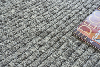 Exquisite Rugs Kaza 5301 Charcoal/Gray Area Rug Lifestyle Image Feature