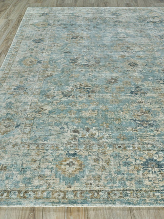 Exquisite Rugs Kensington 5339 Blue Area Rug Closeup Image