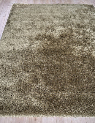 Exquisite Rugs Sumo Shag 5342 Taupe Area Rug Closeup Image