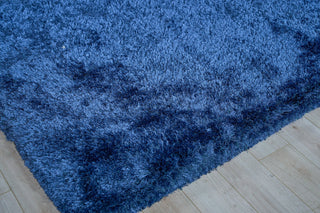 Exquisite Rugs Sumo Shag 5381 Navy Area Rug Corner Image