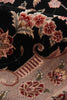 Exquisite Rugs Super Fine Tabriz 5412 Black/Ivory Area Rug Lifestyle Image Feature