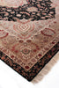 Exquisite Rugs Super Fine Tabriz 5412 Black/Ivory Area Rug Lifestyle Image Feature