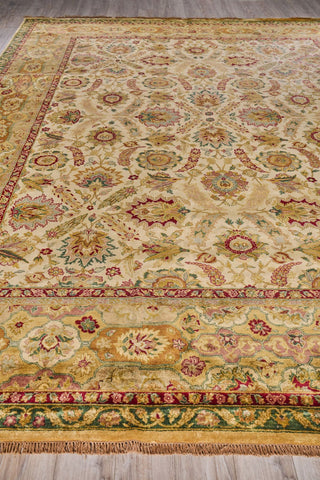 Exquisite Rugs Polonaise 5420 Cream Area Rug Closeup Image