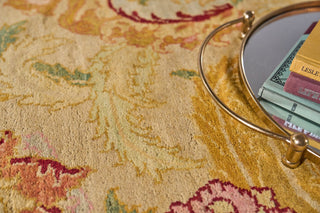 Exquisite Rugs Polonaise 5421 Beige/Peach Area Rug Lifestyle Image Feature
