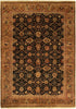 Exquisite Rugs Super Fine Tabriz 5432 Black/Gold Area Rug main image