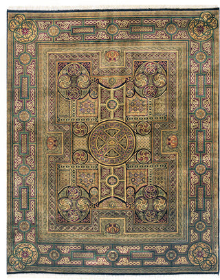 Exquisite Rugs Agra 5458 Green Area Rug main image