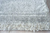 Exquisite Rugs Luxe Shag 5482 Silver Area Rug Closeup Image