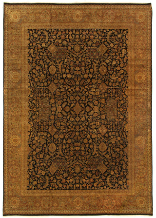 Exquisite Rugs Super Fine Tabriz 5496 Black Area Rug main image
