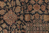 Exquisite Rugs Super Fine Tabriz 5496 Black Area Rug Lifestyle Image Feature
