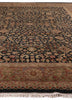 Exquisite Rugs Super Fine Tabriz 5496 Black Area Rug Lifestyle Image Feature