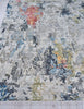 Exquisite Rugs Floor Art 5499 Silver/Gray/Coffee Area Rug Closeup Image