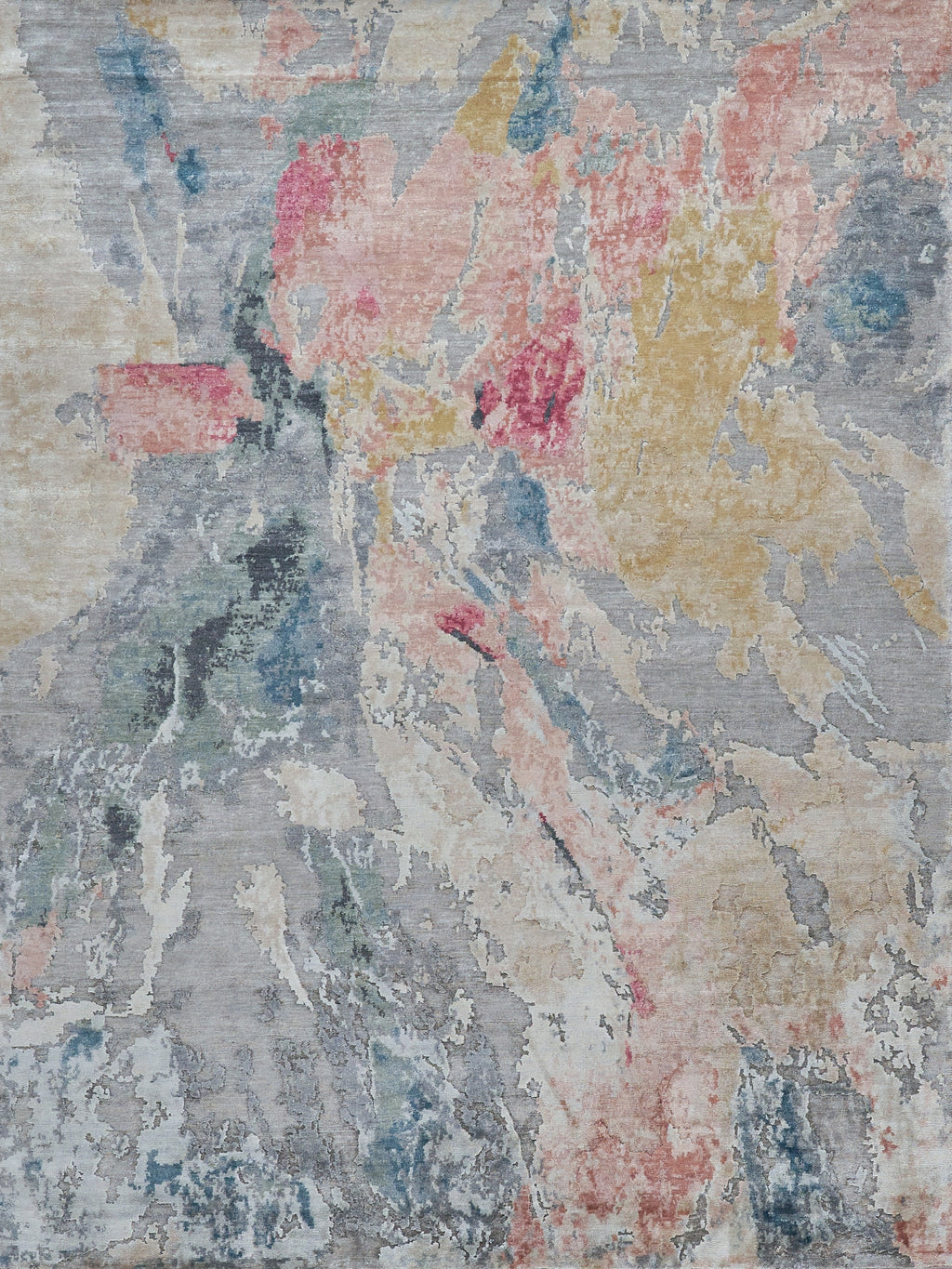 Exquisite Rugs Floor Art 5504 Silver/Blush Area Rug – Incredible Rugs ...