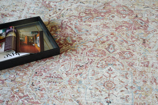 Exquisite Rugs Antique Loom 5575 Beige/Rust Area Rug Lifestyle Image Feature