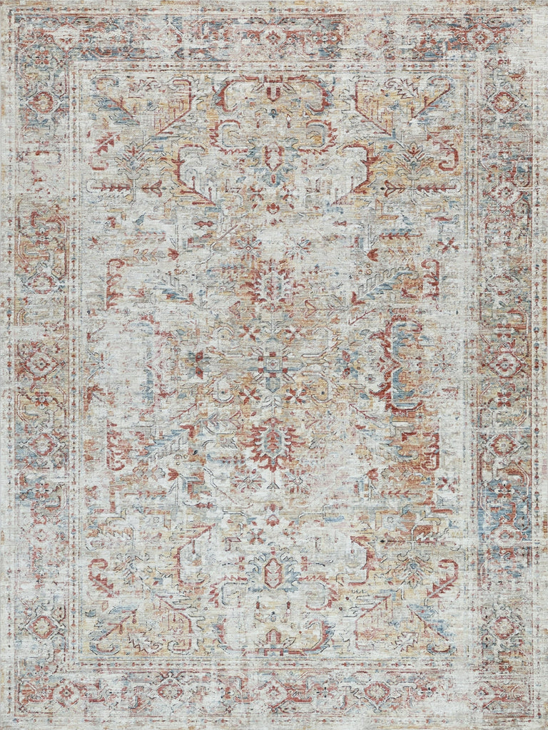 The Met X Exquisite Rugs Antique Loom 5591 Cream/Rust Area Rug main image