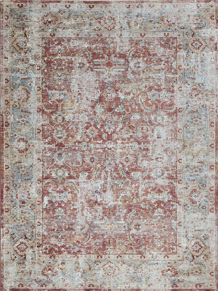 Exquisite Rugs Antique Loom 5594 Rust/Blue Area Rug main image