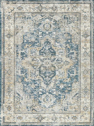 The Met X Exquisite Rugs Antique Loom 5598 Blue/Beige Area Rug main image