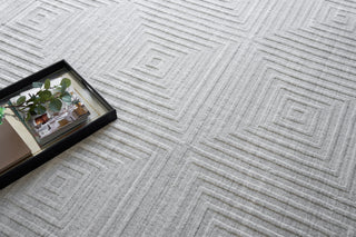 Exquisite Rugs Castelli 5626 Light Silver Area Rug Lifestyle Image Feature