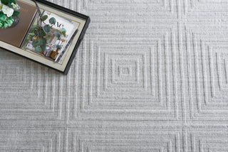 Exquisite Rugs Castelli 5626 Light Silver Area Rug Detail Image