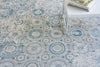 Exquisite Rugs Legacy 5662 Ivory/Blue Area Rug Lifestyle Image Feature