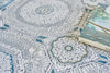 Exquisite Rugs Legacy 5662 Ivory/Blue Area Rug Lifestyle Image Feature