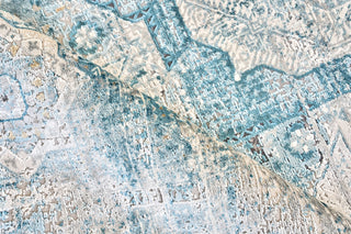 Exquisite Rugs Legacy 5663 Blue/Ivory Area Rug by The Met Closeup Image