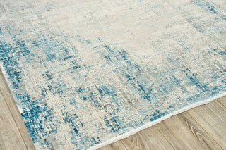 Exquisite Rugs Mercuri 5664 Silver/Blue Area Rug by The Met Corner Image