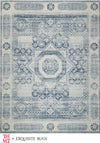 The Met X Exquisite Rugs Vintage Looms 5670 Light Blue/Blue Area Rug
